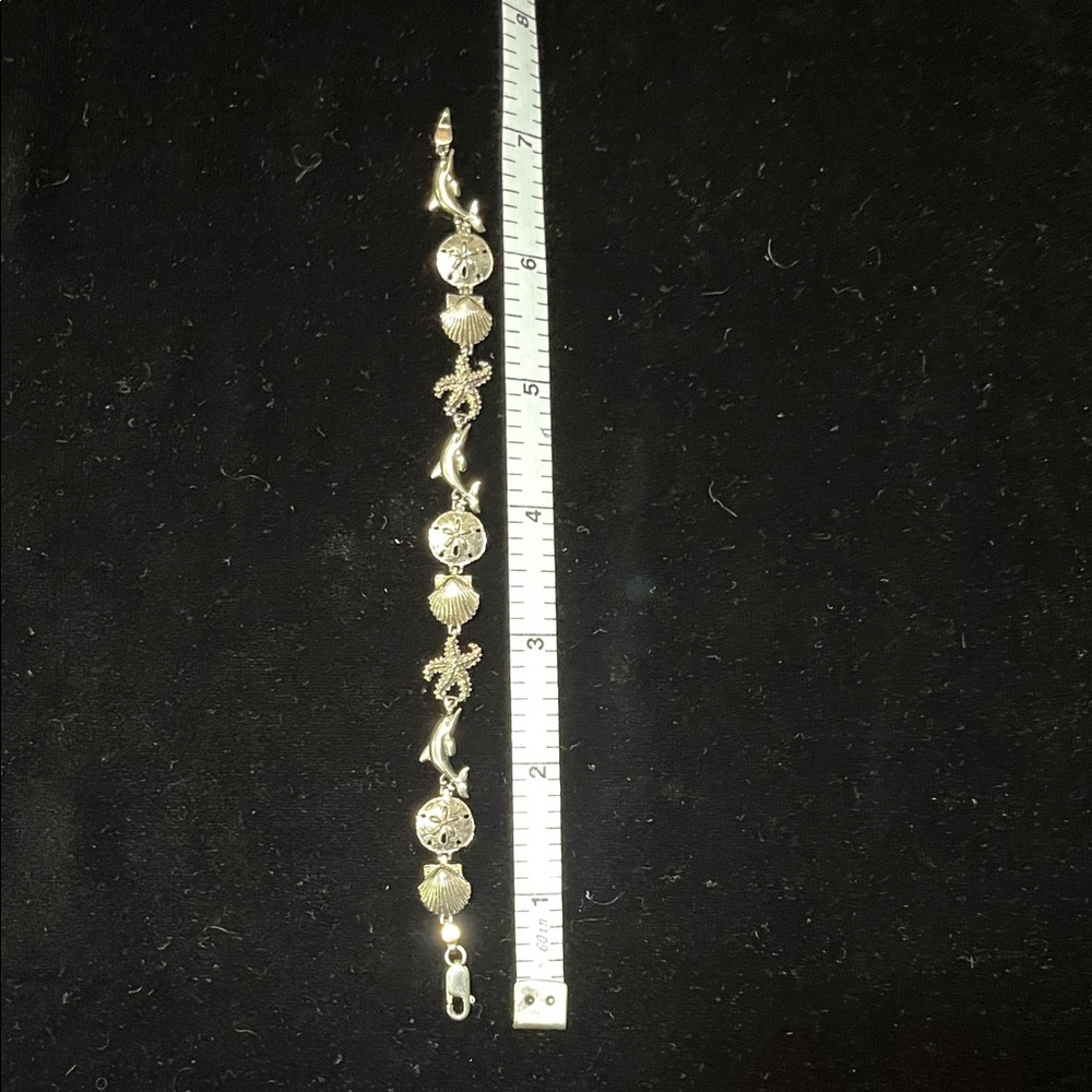 Whimsical sterling silver bracelet